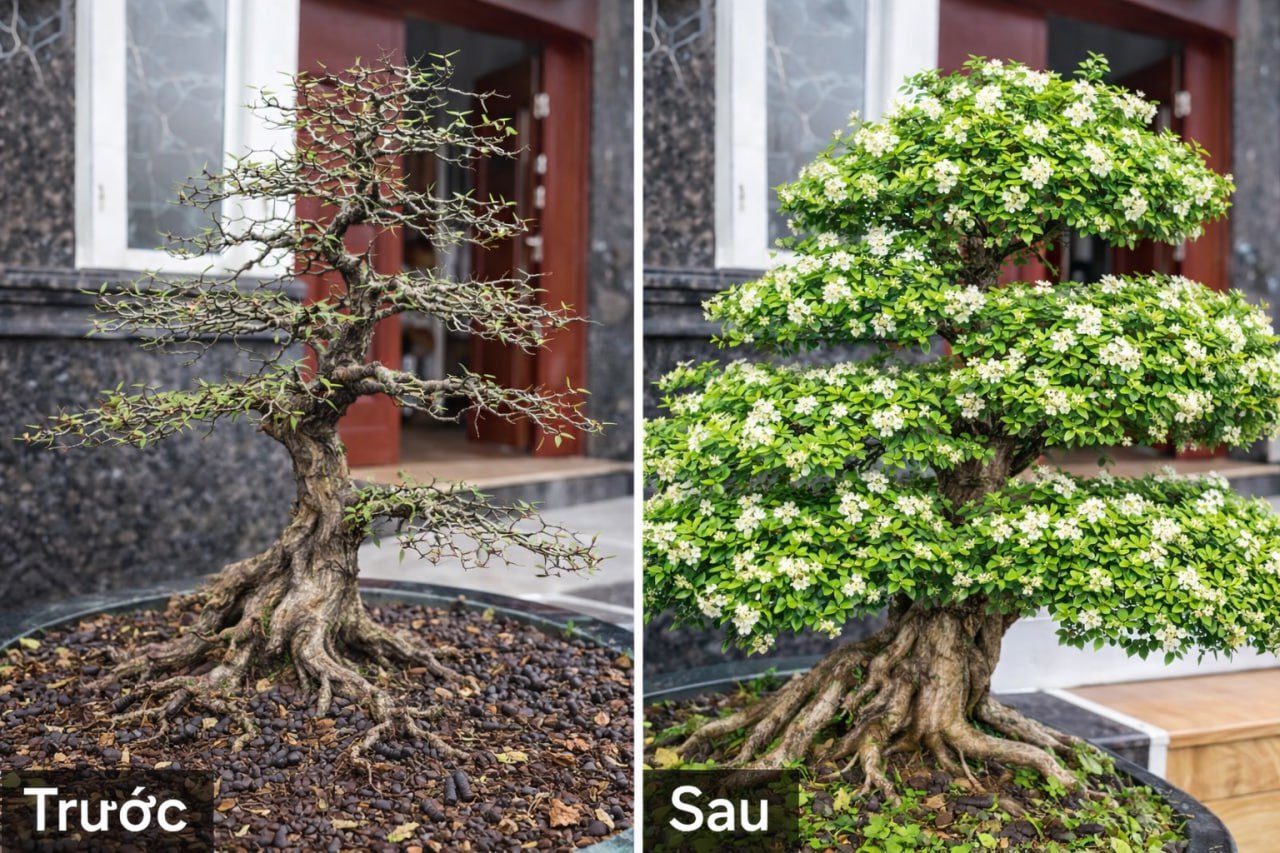 Kết quả cây sau khi chăm bón