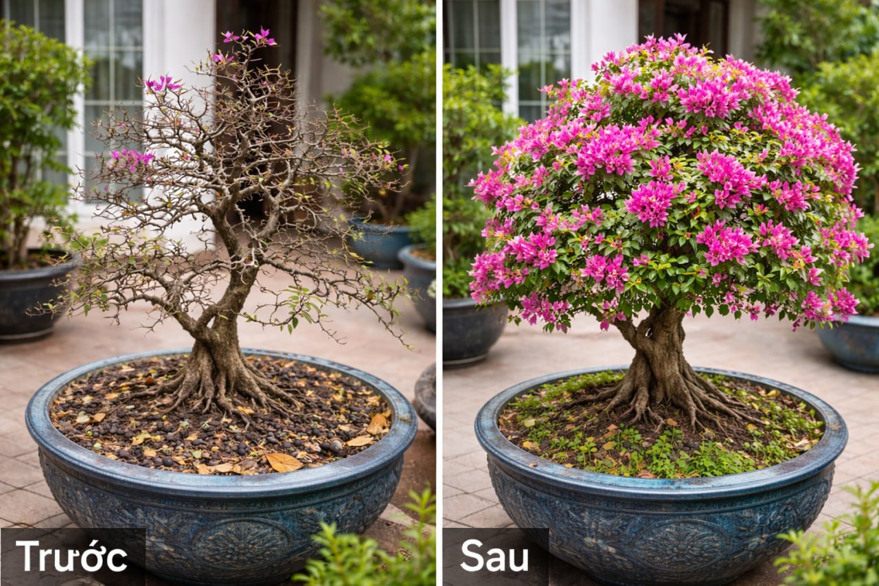 Bonsai sau khi chăm sóc