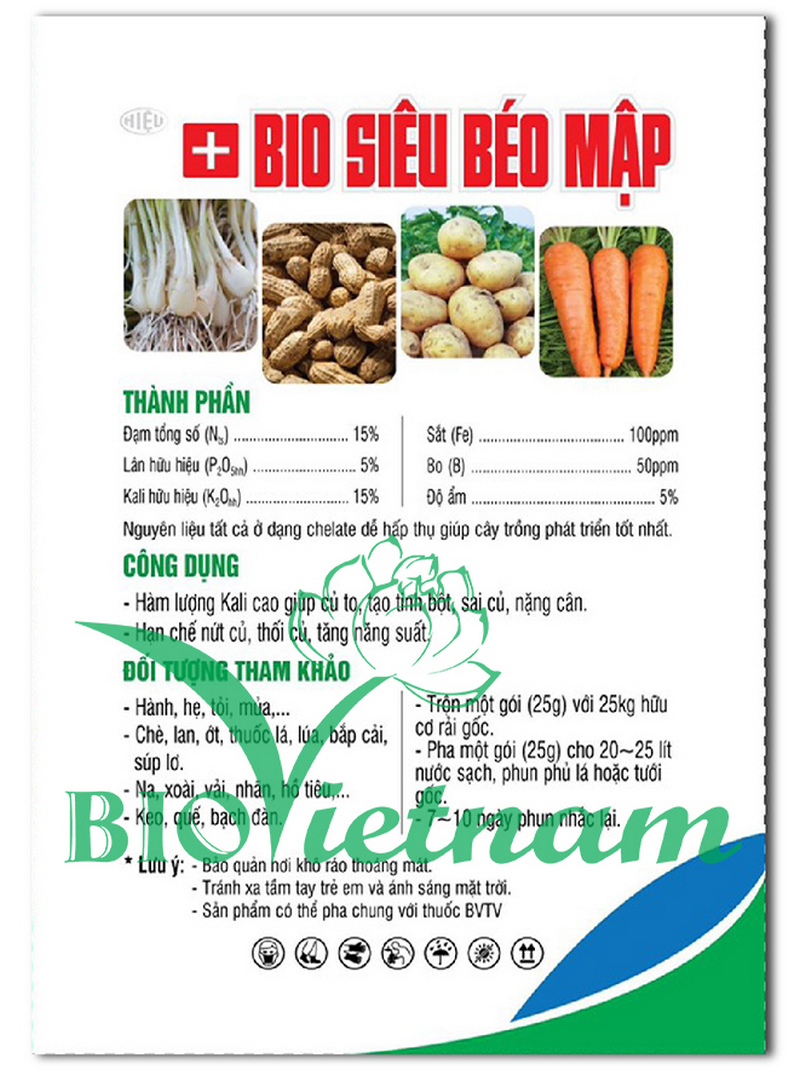 Bio Siêu Béo Mập – Phân Bón Hỗn Hợp NPK X2 Chitosan