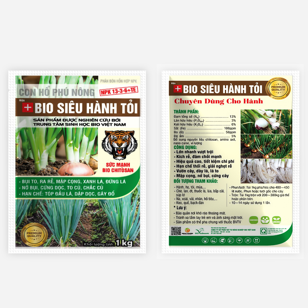 Bio Siêu Hành Tỏi – Phân Bón Hỗn Hợp NPK 13-3-6 +TE