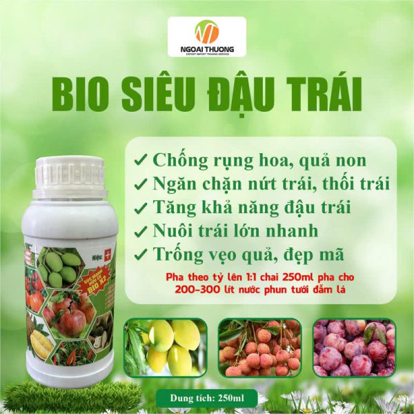 Bio Siêu Đậu Trái Chống Rụng – Sức Mạnh Hữu Cơ Bio X2