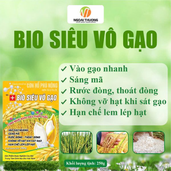 Bio Siêu Vô Gạo – Công Nghệ Nano Siêu Thẩm Thấu