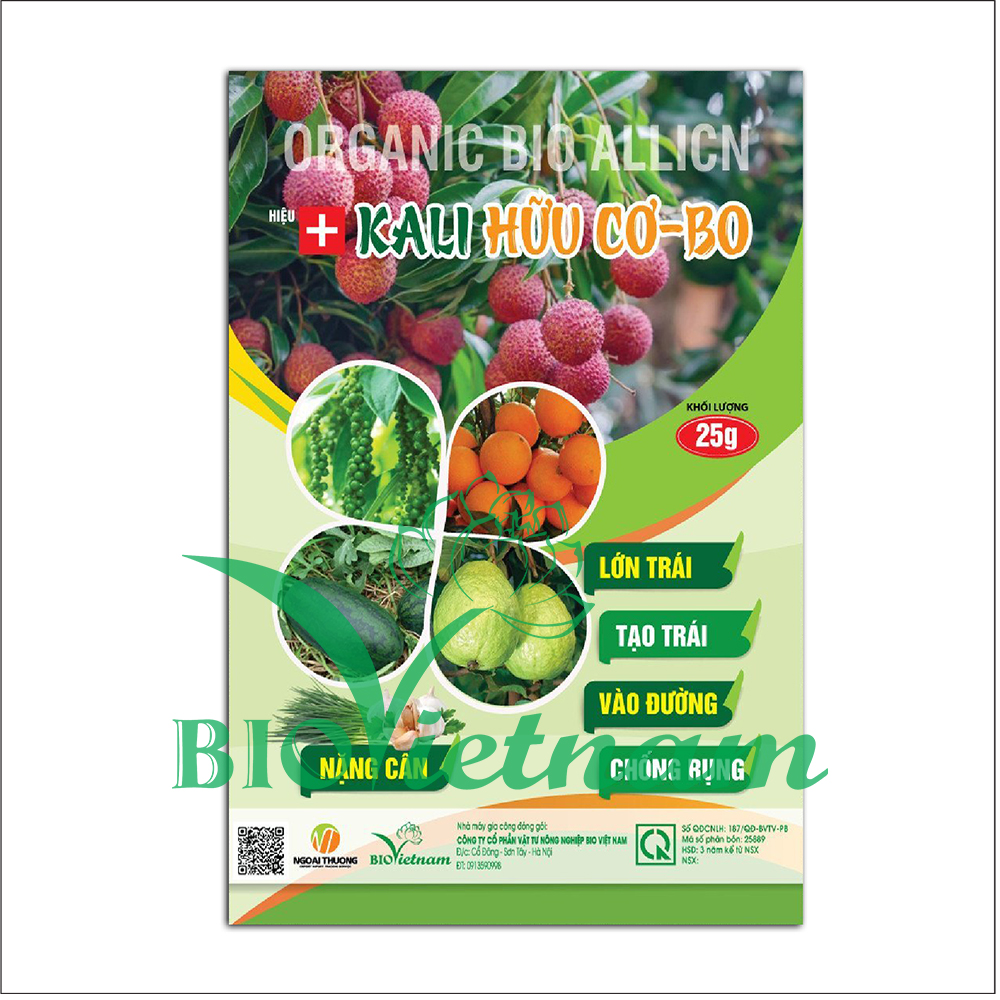 Kali Hữu Cơ Bo – Organic Bio Allicin Phân Bón Sinh Học