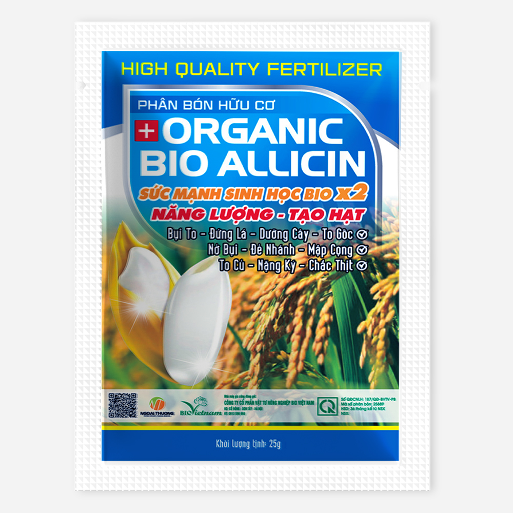 Organic Bio Allicin Phân Bón Hữu Cơ Cho Cây Lúa