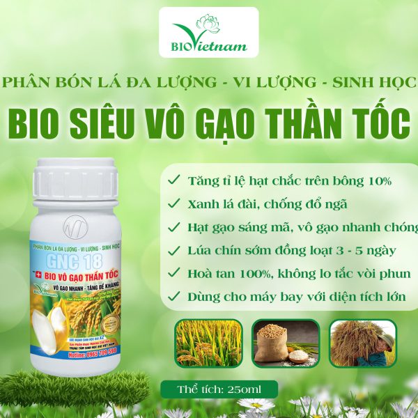 Bio Vô Gạo Thần Tốc Dạng Chai – Vô Gạo Nhanh – Tăng Đề Kháng